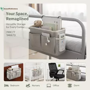 BeautifulHomeA Đầu Giường Treo Nhà Tổ Chức Dung Tích Lớn Nhiều Nhà Thơ Vải Lanh Cotton Bền Cho Ký Túc Xá Học Sinh Vật Nhỏ Lưu Trữ VN