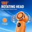 180° Quạt kẹp Mini xoay 3000mAh Type-C Quạt di động có thể sạc lại 5 tốc độ cho du lịch