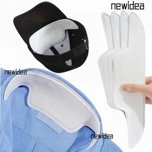 NEWIDEA 10 Miếng Dán Mồ Hôi Hấp Thụ, Miếng Dán Mồ Hôi Cổ Thoáng Khí Màu Trắng, Miếng Dán Áo Sơ Mi Chống Mồ Hôi Dùng Một Lần Chống Bẩn Dán Mũ Bóng Chày