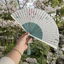 Quạt Khiêu Vũ QEARY, Tay Cầm Bằng Gỗ Lotus Thiết Kế Gấp Quạt Cầm Tay, Sáng Tạo Cổ Điển Retro Với Tua Rua Phong Cách Quạt Hiệu Suất
