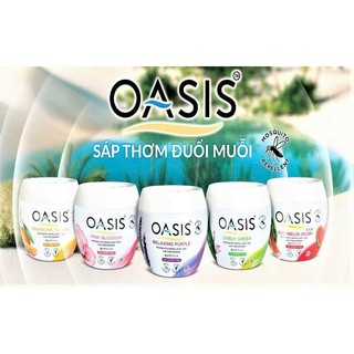 Sáp thơm đuổi muỗi OASIS Sparkling Yellow hộp 180g