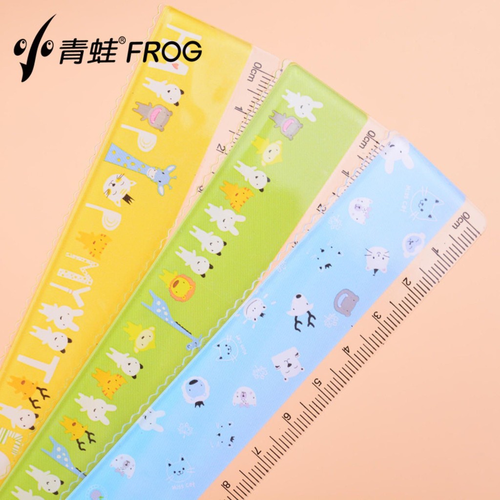 Combo 3 cây thước dài 20/15/18cm bằng nhựa ZH705