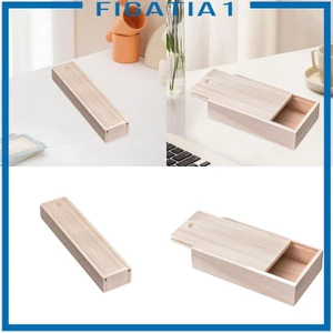 Hộp Bảo Quản Gỗ Có Nắp Trượt Quà Tặng Hộp Trang Sức DIY Nghệ Thuật Thủ Công Rỗng Hộp Gỗ Chưa Hoàn Thành Cho Bàn Cưới Người Tổ Chức Sở Thích