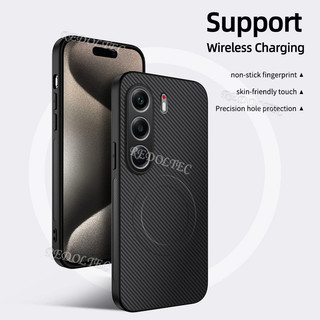 Ốp điện thoại Cứng Tecno Camon 40 40Pro 5G 4G Da Chống Sốc Họa Tiết Sợi Carbon Vỏ Từ Tính Tecno Camon 40 Pro Camon40 Ốp điện thoại Sạc Không Dây