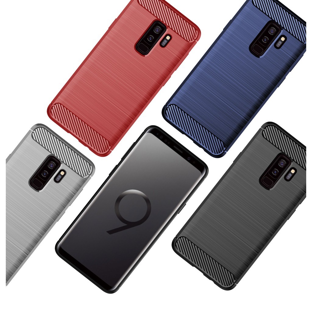 Ốp điện thoại TPU dễ thương Samsung Galaxy S9 Plus Armor Fiber Carbon Soft Silicone Ốp điện thoại Samsung S9Plus
