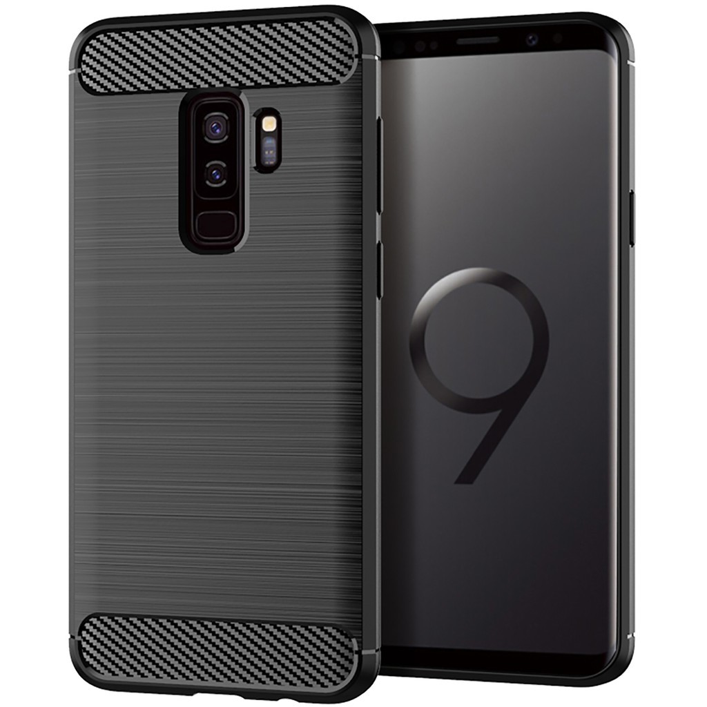 Ốp điện thoại TPU dễ thương Samsung Galaxy S9 Plus Armor Fiber Carbon Soft Silicone Ốp điện thoại Samsung S9Plus