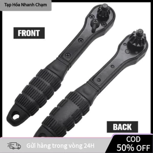 Cờ Lê Ratchet Hai Đầu – Dụng Cụ Khóa Mở Đầu Khoan Măng Ranh Thông Minh, Xoay Nhanh