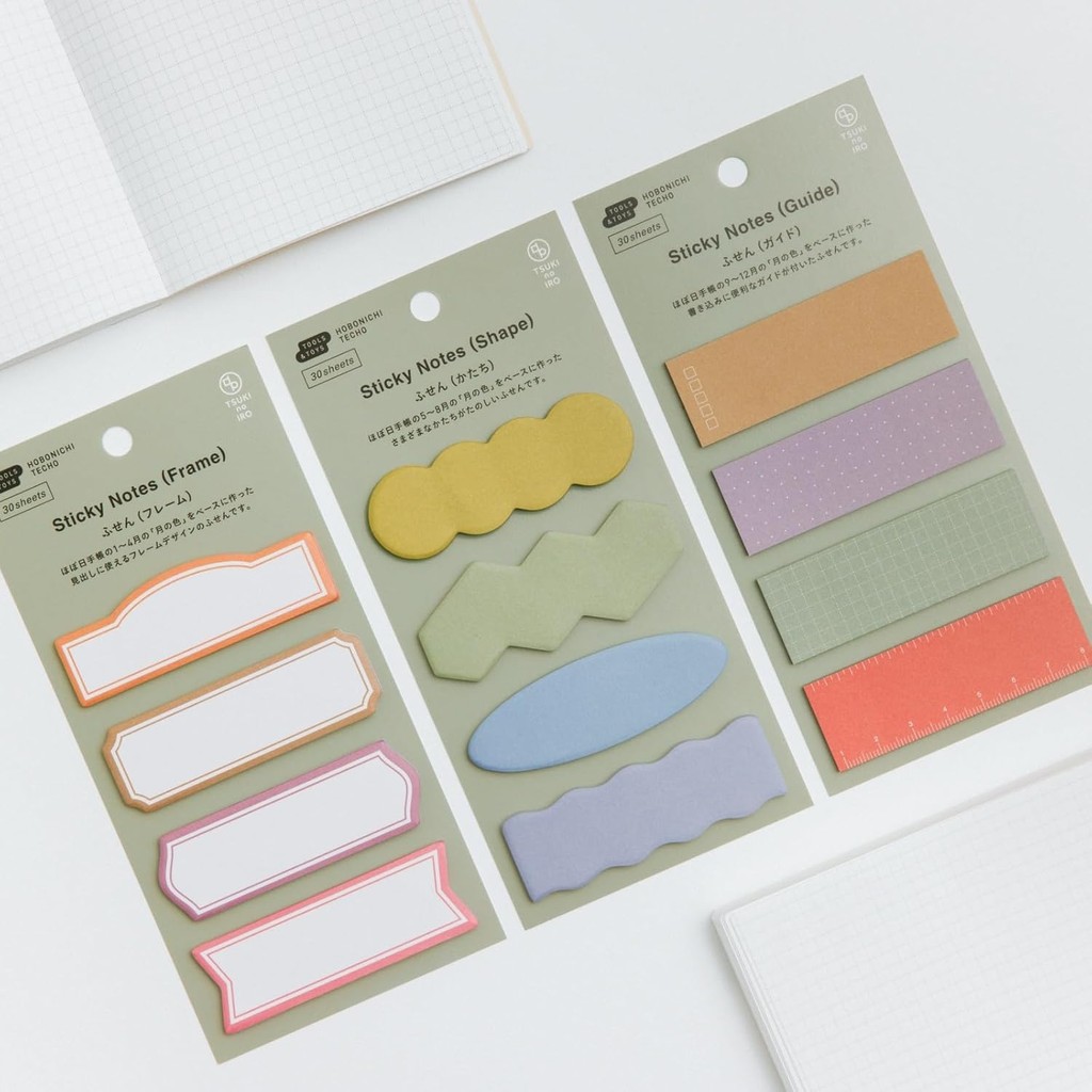 Hobonichi Techo TSUKI no IRO/Sticky Notes Notebook AccessoriesㅤDirect From Japan