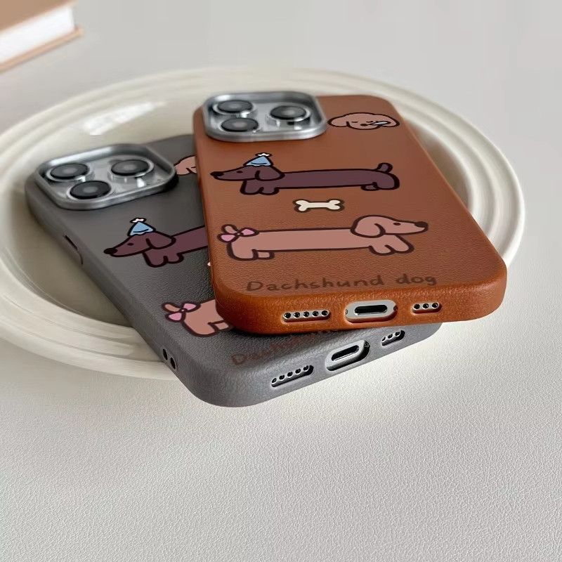 Ốp Điện Thoại Dachshund Hoạt Hình Đáng Yêu Cho Tecno Spark 10C 40C 30C 20C Spark 10 40 30 20 Pro + GO2 1 1S 2025 2024 Vỏ Họa Tiết Da