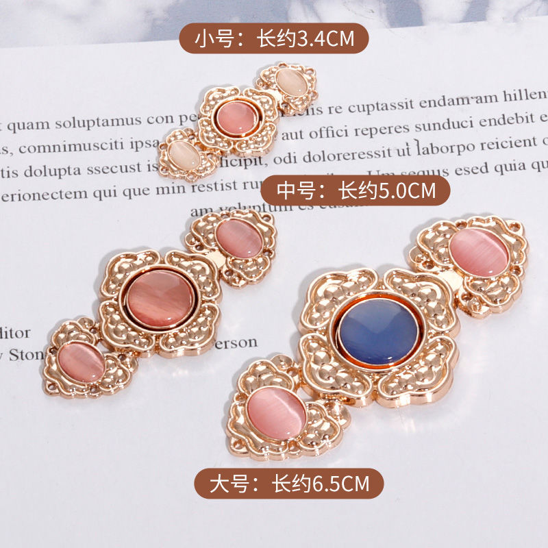 Hanfu Trẻ Em Nữ cổ đứng mắt mèo 50mm, nút mây và khăn choàng