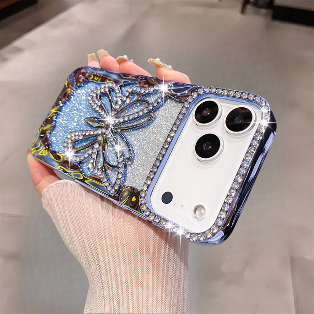 Ốp điện thoại hình con bướm rỗng thời trang cho iPhone 17 Pro Max Air 16 12 13 14 15 Pro Max 16 plus Bảo vệ Camera ống kính Vỏ chống sốc Vỏ mềm TPU vỏ bảo vệ điện thoại