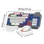 Bộ Chuột Bàn Phím YRBWD, 104 Phím Đèn Nền RAIKU T16 Bàn Phím, Kết Nối USB Chiếu Sáng Màu Sắc Cầu Vồng Trò Chơi Bàn Phím Văn Phòng