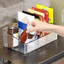 Khay lưu trữ Acrylic CHEESELY, Giá đỡ ngăn lưu trữ trong suốt, Giá đựng đồ bằng nhựa 7 khe nhà bếp