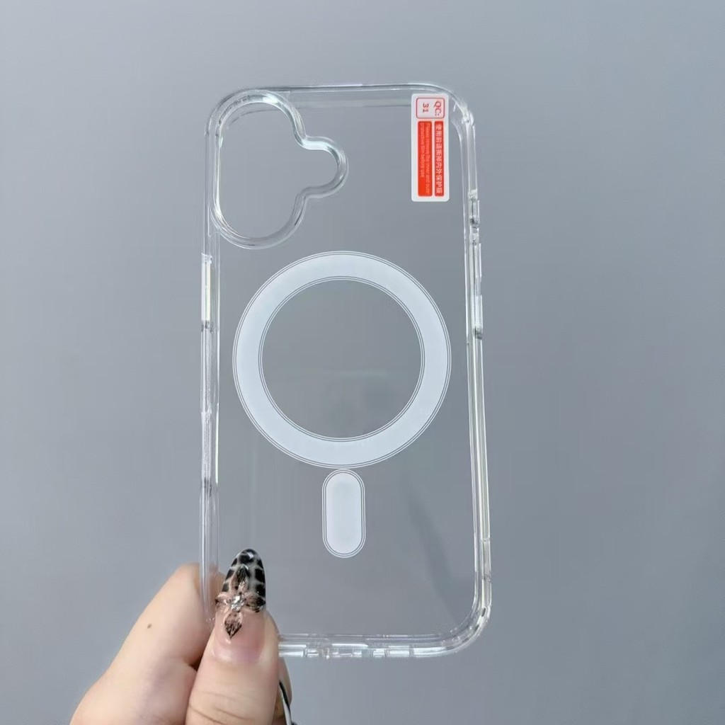 Thích hợp cho iPhone 17, 17 Pro, 17 Air, 17 Pro Max, 16 Pro Max, Ốp điện thoại acrylic trong suốt chống sốc