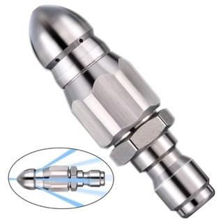 [Hàng về] Vòi phun áp lực HABITATCO, làm sạch cống G1 / 4 "Máy rửa áp lực Vòi phun thoát nước, Phụ kiện giặt Đầu chuột Vòi phun kết nối nhanh
