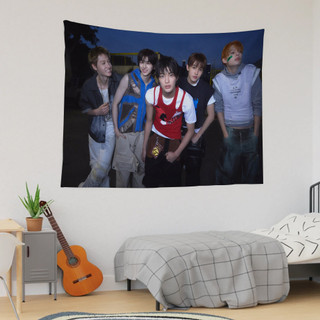 CORTIS Tấm thảm nhóm nhạc Pop Boy Hàn Quốc có kẹp trang trí nền Tấm thảm Polyester in một mặt