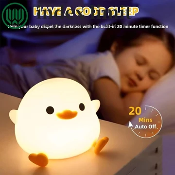 INDEX GIỚI HẠN Đèn ngủ Pat Vịt, Đèn ngủ LED Đèn LED Vịt, Đèn ngủ LED Cảm biến cảm ứng Đèn chiếu sáng xung quanh có thể điều chỉnh độ sáng Đèn cảm biến trong nhà Ngủ cho bé
