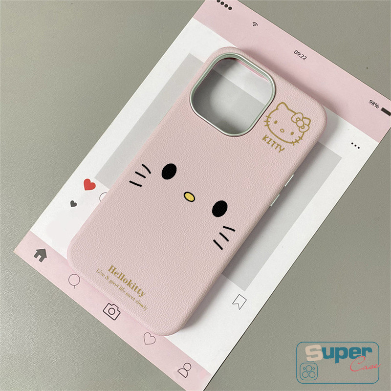 Ốp Lưng Tương Thích Cho iPhone 11 13 15 16 12 14 Pro Max 15 13 12 14 16 Pro XR X XS Max Hoạt Hình Thời Trang Dễ Thương Hello Kitty Da Họa Tiết