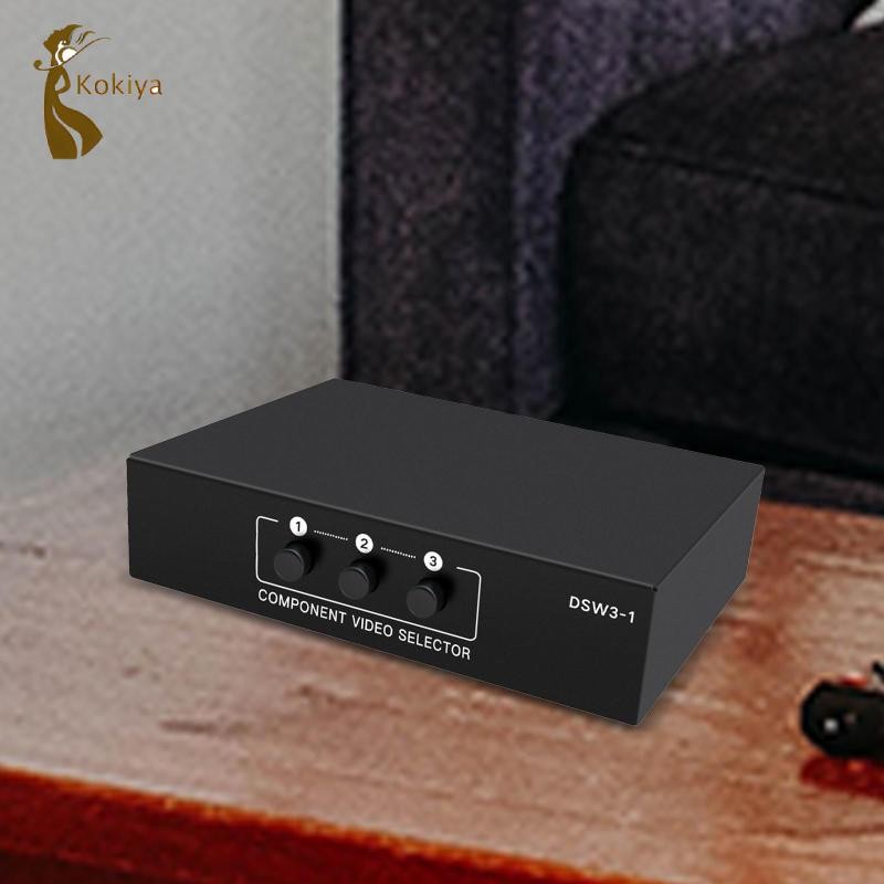 Ypbpr Switcher Selecter TV trong 1 Out Component AV Video Switch Box 1080