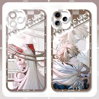 Ốp điện thoại Genshin Impact Sandrone Columbina Flins Alice Varka cho OPPO A58 A78 A74 A95 A96 A57 2022 A5X A3X A3 PRO Reno 7Z 8Z 8 Pro 8T 4G 5G Vỏ silicon TPU trong suốt mềm