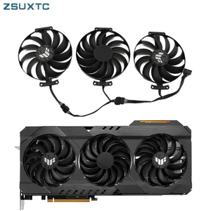 7PIN T129215QUẠT GPU SU 6800XT Cho ASUS Radeon RX 6950XT 6900XT 6800 6800 XT TUF OC GAMING Card Đồ Họa Quạt Làm Mát