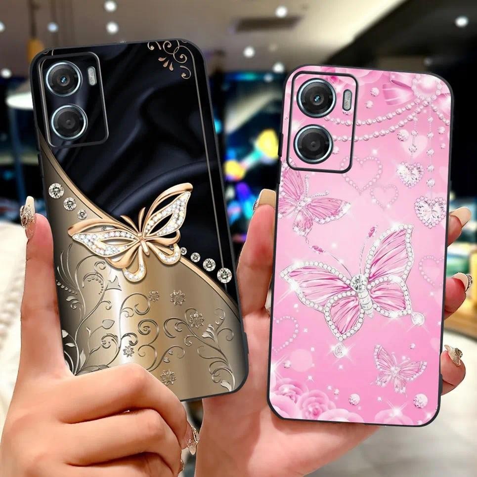 Dành Cho Moto G06 Vỏ Điện Thoại Mềm Mỏng TPU Vỏ Trên Motorola Moto G06 Power G 06 4G Ốp Lưng Hoa Sang Trọng Nữ Tính Bướm Vỏ