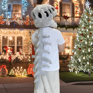 < Pluscloth > Trang phục khủng long thoáng khí Trang phục bộ xương khủng long thực tế cho Halloween Trang phục 3d Cột sống sang trọng Đạo cụ Cosplay Người mua Đông Nam Á Yêu thích