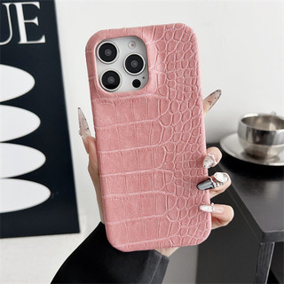 Ốp lưng iPhone 17promax 17Air 17 11 13 13pro 13promax 14 14pro 14promax 15 15pro 15promax 16 16pro 16promax 16plus Họa Tiết Da Cá Sấu Cạnh Dầu Nửa Gói