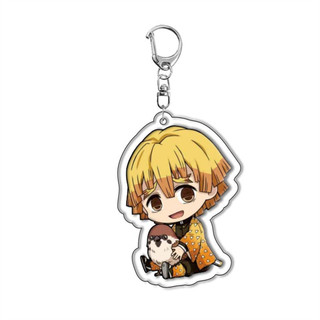 Anime GOODS Acrylic Keychain cute y2k Demon Slayer keychain for bag keys car key bag backpack collection display accesso