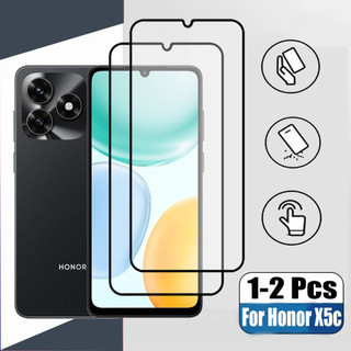 1-2 Chiếc Honor X5c HD Kính Cường Lực Bảo Vệ Màn Hình Cho Honor X7d X7c X6c X6b X8b X7b X8c X5b X6b Plus 4G Phim Bảo Vệ Kính Chống Va Đập