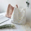 Mùa Xuân Mùa Hè Phong Cách Mới Túi Vải Nữ Đeo Vai Hàn Quốc ins Phong Cách Ren Gạc Nhỏ Họa Tiết Hoa Cúc Túi Đeo Ngang