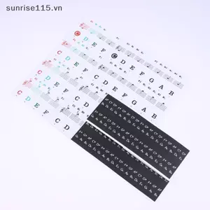 SRVN 1 Bộ Chữ Cái Cho Người Mới Bắt Đầu Piano Stier 88 / 61 / 54 / 49 Phím Có Nhãn Ghi Chú Màu Có Thể Tháo Rời Bàn Phím Đàn Piano Stier.