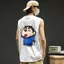 Phiên Bản Hàn Quốc Cao Cấp Không Tay Áo Vest Nam Mùa Hè Hợp Thời Trang Graffiti Crayon Shin-Chan In Hình Dạo Phố Phù Hợp Với Áo Vest Top