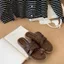 TT Phiên Bản Hàn Quốc Cross Strap Cover Toe Sandals Nữ Mùa Hè La Mã Giày Da Thật Chính Hãng Dép Đi Biển