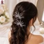 2 Kẹp Tóc Hoa Hợp Kim Bền Chống Trơn Trượt Nhẹ Cho Tiệc Cưới Hàng Ngày