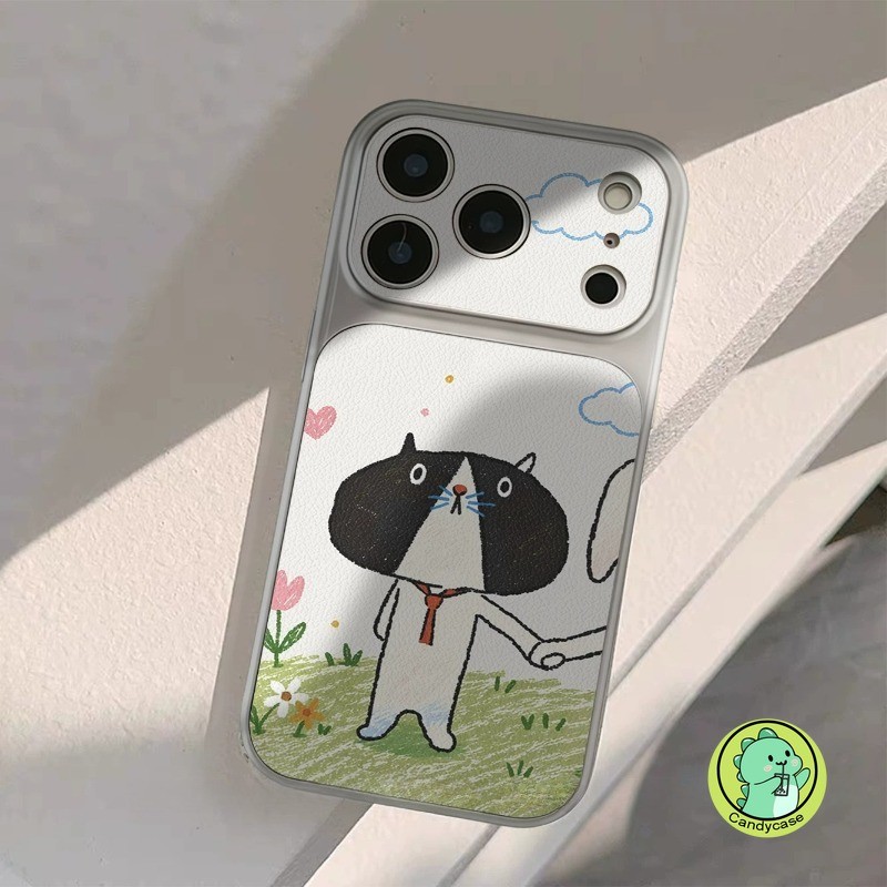 Vỏ Cặp Đôi Dễ Thương Cho Redmi K90 Pro Max K80 K70 K70E K60 K60E K50 Ultra K50i K40 K40S Turbo 5 Max 4 Pro 5G 4G Vỏ Da PU Hoạt Hình Chó Mèo Con Chó Con Vỏ Điện Thoại Mềm