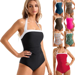 Dây Màu Phù Hợp Với Slim-fit Thắt Lưng Sling Đồ Bơi Gợi Cảm Nhiều Màu Jumpsuit