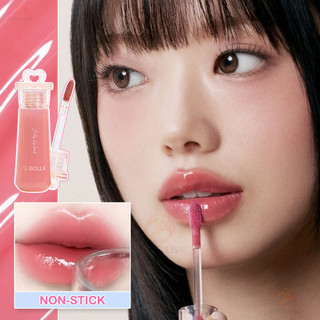 OLIBOLLA Khóa Màu Chống Dính Cốc Thạch Nước Son Bóng Dưỡng Ẩm Môi Thỏ Đen