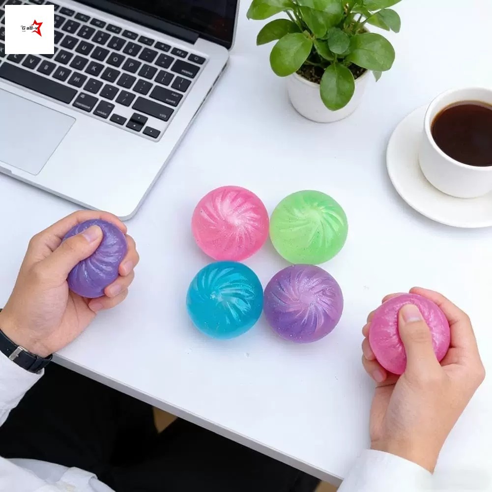 Đồ chơi bóp bóng lấp lánh nước mô phỏng - Bánh bao làm đầy nước giảm căng thẳng