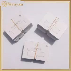 Siyuyan 50 Cái Đơn Giản Kẹp Tóc Paaging Thẻ Giấy Thời Trang Phụ Kiện Tóc Hiển Thị Thẻ Kẹp Tóc Tông Kẹp Tóc Thẻ Người Giữ VN