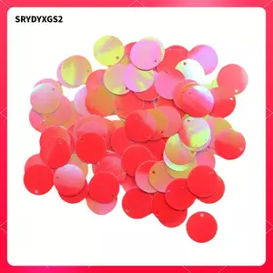 130 Miếng Kim Sa Lấp Lánh Tròn DIY Flat Sequin Paillettes Để Làm Đồ Trang Sức