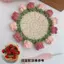 Đề Nghị Hoa Hồng Hạt Cải Hoa Coaster Dệt Tự Làm Chất Liệu Gói Móc Handmade Quà Tặng Lily Của Thung lũng Chăn Làm