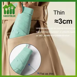 SWEET Mini Umbrella Capsule Umbrella Sunny And Rainy Dualuse Chống Mưa Chống Nắng Du Lịch Ngoài Trời Di Động Dù Dù Dù Dù n