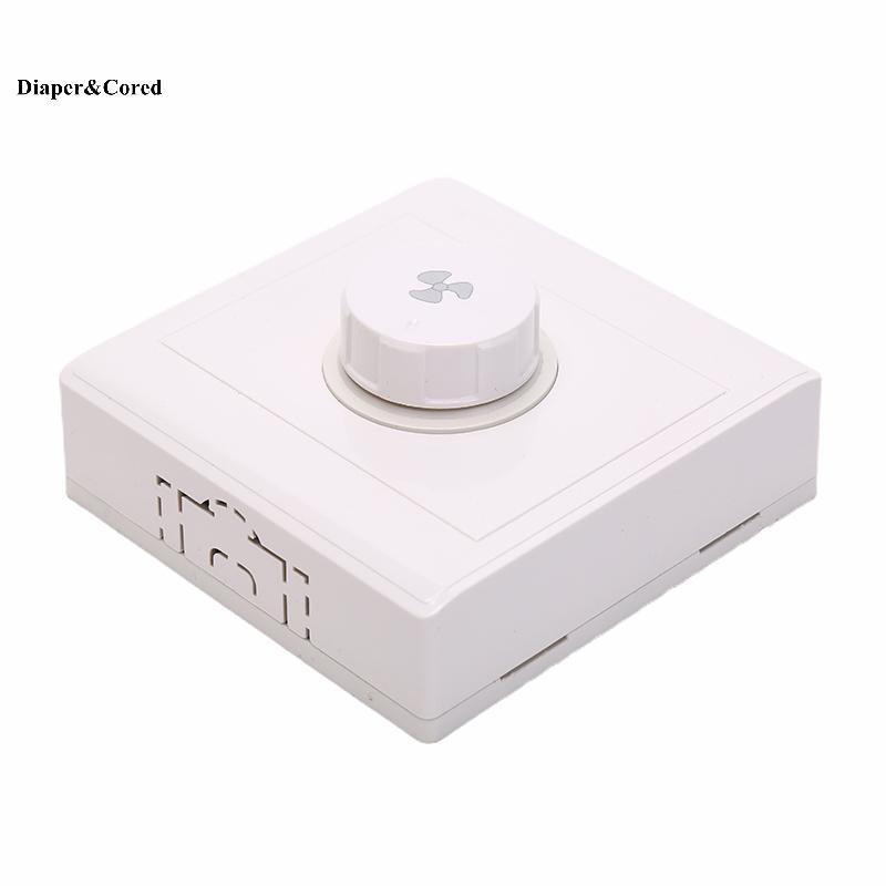 DIAPER & CORED 1PC 86Type Quạt trần Điều chỉnh Bộ điều khiển tốc độ vô cấp Công tắc treo tường 220V 10A YTH