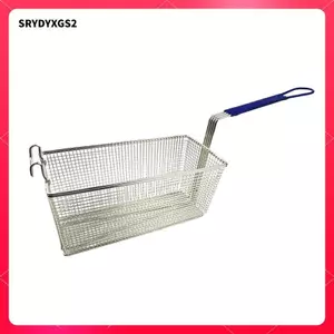 Giỏ chiên hình chữ nhật bằng thép không gỉ Giỏ chiên sâu Dụng cụ nấu ăn lưới cho quán cà phê và quầy bar ngoài trời