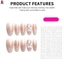 10 Chiếc Bấm Móng Tay Hình Bầu Dục Ngắn Matte Finish Với Thiết Kế Hoa 3D Cho Nữ Và Bé Gái Mặc Hàng Ngày Đảng Làm Móng Tay