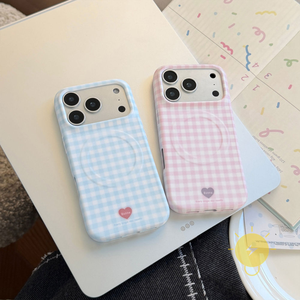 Phone Case For iPhone 17 Pro Max 16 15 14 13 TPU Magnetic Soft Aesthetic Korean Cute
