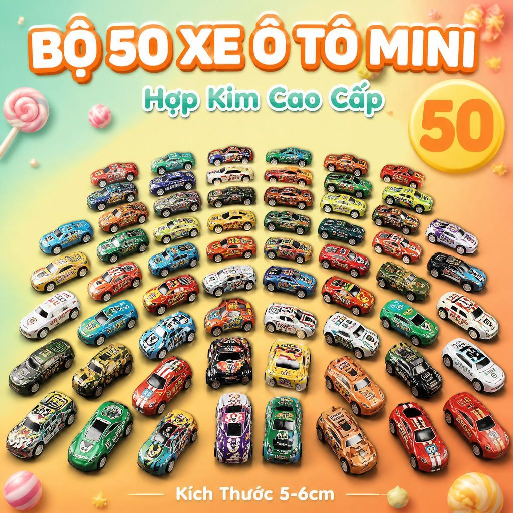 Ngẫu nhiên giao hàng nhiều mẫu xe chạy đà hợp kim 5-6cm gồm 4 loại xe cơ bản cho bé xe ô tô đồ chơi đồ chơi cho bé