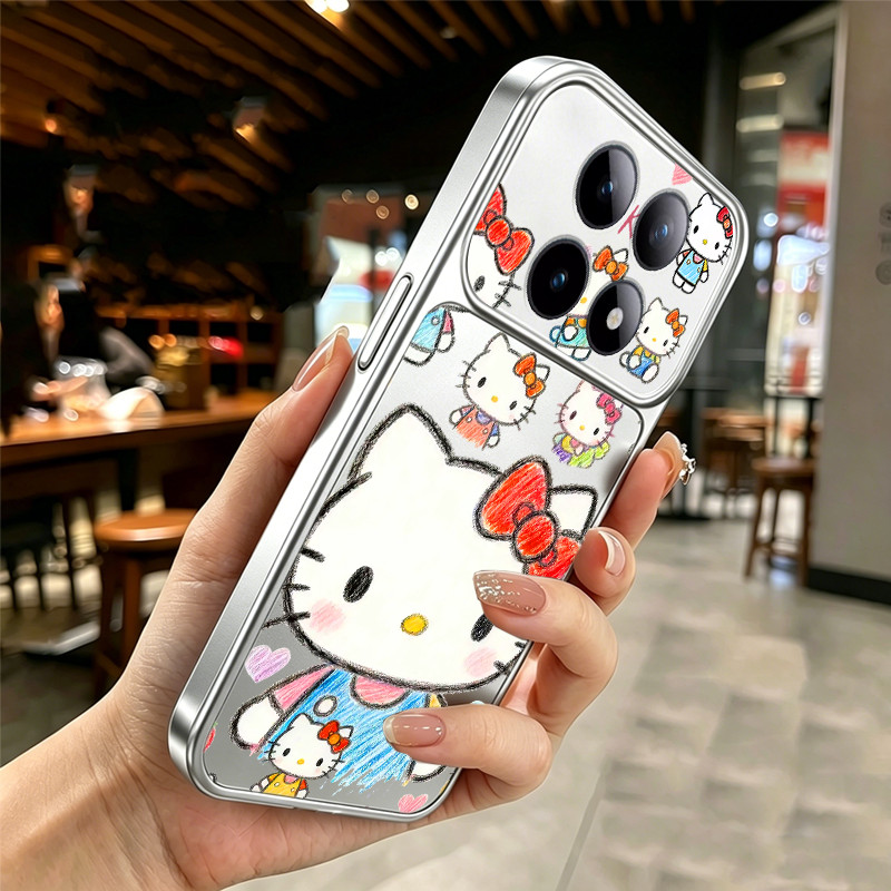 Ốp Lưng Cho REDMI NOTE 15 4G NOTE 15 PRO poco M8 PRO 5G Vỏ Điện Thoại Lo Âu Vỏ Mềm Silicon Chống Sốc Thiết Kế Mới Thẩm Mỹ Mèo kitty Dễ Thương graffiti Cho Bé Gái DSCTY1