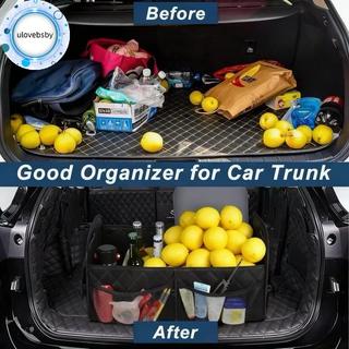 Ulovebsby Car Trunk Storage Organizer cho SUV 6 Nhà thơ rộng rãi Thích hợp để mua sắm Dã ngoại gia đình và sử dụng hàng ngày VN